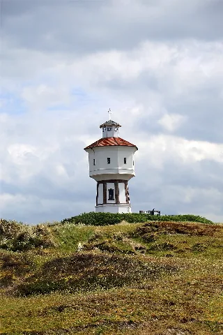 00 1262 Dünen Und Wasserturm Auf Langeoog