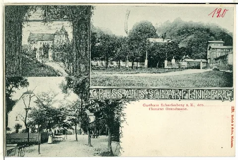 00120 Scharfenberg 1898 Gasthaus Brück & Sohn Kunstverlag