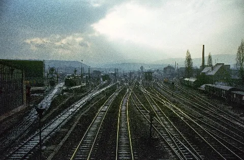 004. "View From A Bridge". Saalfeld. Deutsche Reichsbahn Ddr. (4845658635)