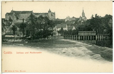 00438 Colditz 1898 Schloß Und Muldenwehr Brück & Sohn Kunstverlag