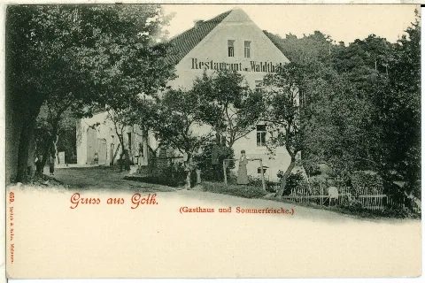 00459 Golk 1898 Restaurant Zum Waldthal Brück & Sohn Kunstverlag