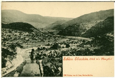 00700 Eberstein 1898 Schloß, Blick Ins Murgtal Brück & Sohn Kunstverlag