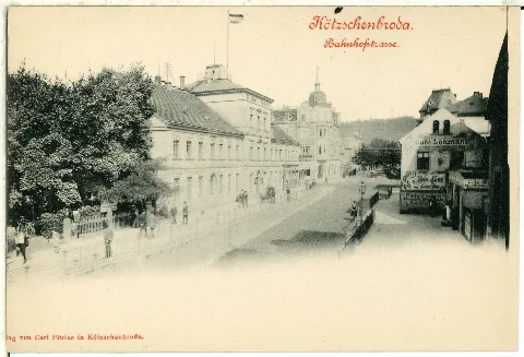 00763 Kötzschenbroda 1898 Bahnhofstraße Brück & Sohn Kunstverlag