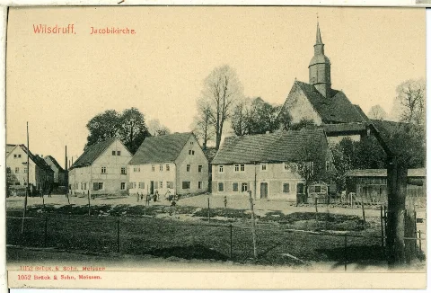 01052 Wilsdruff 1899 Jacobikirche Brück & Sohn Kunstverlag