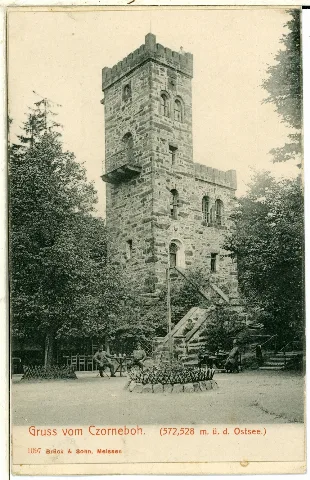 01097 Cunewalde 1899 Turm Auf Dem Czorneboh Brück & Sohn Kunstverlag