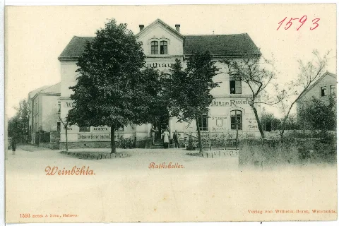 01593 Weinböhla 1901 Ratskeller Brück & Sohn Kunstverlag