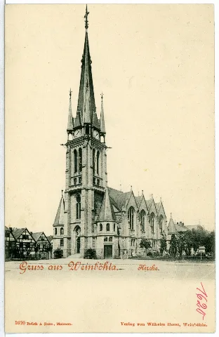 01620 Weinböhla 1901 Kirche Brück & Sohn Kunstverlag