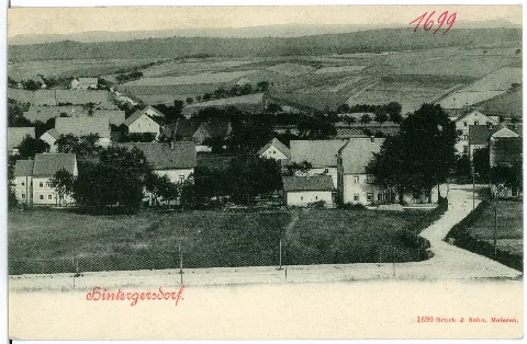01699 Hintergersdorf 1901 Blick Auf Hintergersdorf Brück & Sohn Kunstverlag