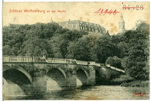 01796 Wechselburg 1901 Schloß Und Muldenbrücke Brück & Sohn Kunstverlag