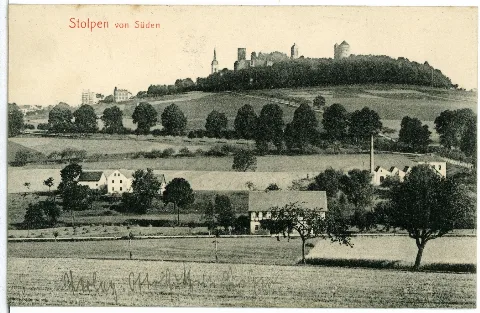 02636 Stolpen 1902 Mit Burg Von Süden Brück & Sohn Kunstverlag