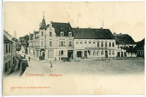 03229 Elsterwerda 1903 Marktplatz Brück & Sohn Kunstverlag