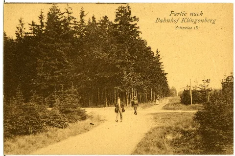 03558 Herrndorf Hetzdorf 1903 Wanderung Schneise 16 Brück & Sohn Kunstverlag