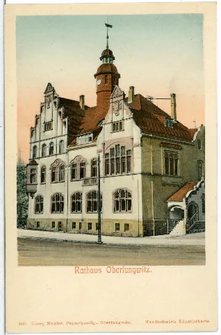 03926 Oberlungwitz 1903 Rathaus Brück & Sohn Kunstverlag
