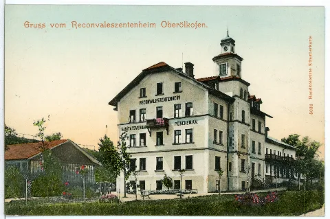 05038 Oberölkofen 1904 Reconvaleszentenheim Brück & Sohn Kunstverlag
