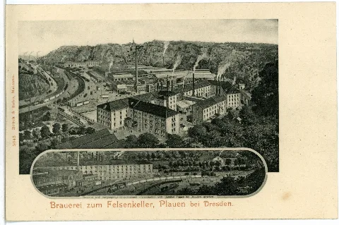 05043 Dresden Plauen 1904 Brauerei Zum Felsenkeller Brück & Sohn Kunstverlag