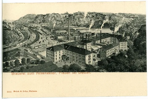 05044 Dresden Plauen 1904 Brauerei Zum Felsenkeller Brück & Sohn Kunstverlag
