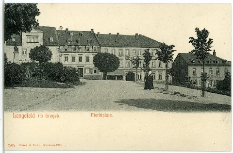 05965 Lengefeld 1905 Marktplatz Brück & Sohn Kunstverlag