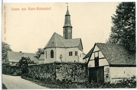 05993 Klein Wolmsdorf 1905 Kirche Brück & Sohn Kunstverlag