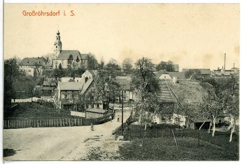 06991 Großröhrsdorf 1906 Blick Auf Den Ort Brück & Sohn Kunstverlag