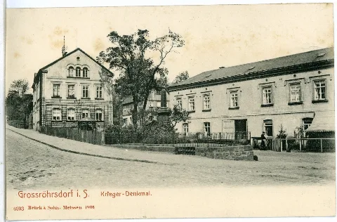 06993 Großröhrsdorf 1906 Kriegerdenkmal Brück & Sohn Kunstverlag