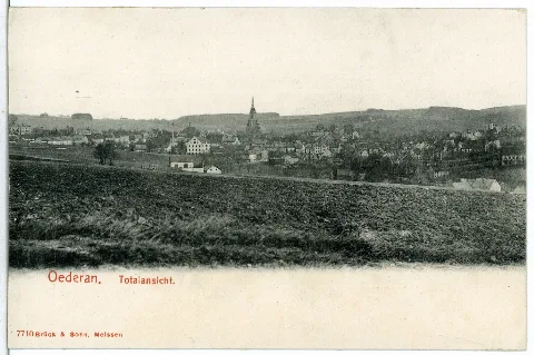 07710 Oederan 1906 Blick Auf Oederan Brück & Sohn Kunstverlag