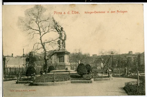 07878 Pirna 1906 Kriegerdenkmal In Den Anlagen Brück & Sohn Kunstverlag