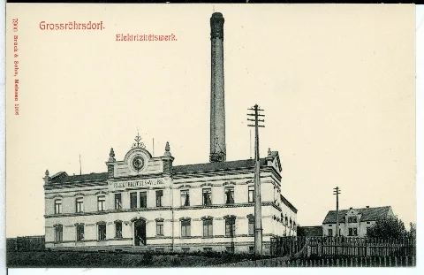07900 Großröhrsdorf 1906 Elektrizitätswerk Brück & Sohn Kunstverlag
