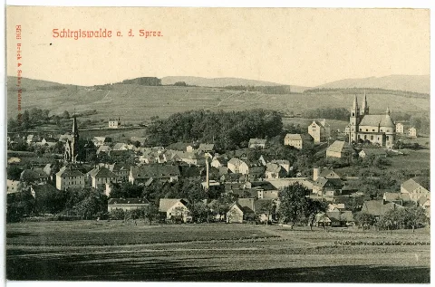 08596 Schirgiswalde 1907 Blick Auf Schirgiswalde Brück & Sohn Kunstverlag