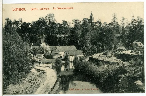 08762 Lohmen 1907 Wesenitztal Brück & Sohn Kunstverlag