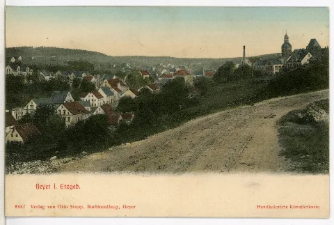 08858 Geyer 1907 Blick Auf Geyer Brück & Sohn Kunstverlag