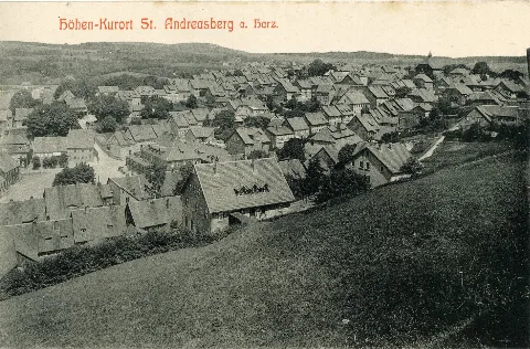 09196 St. Andreasberg 1907 Ortsübersicht Brück & Sohn Kunstverlag
