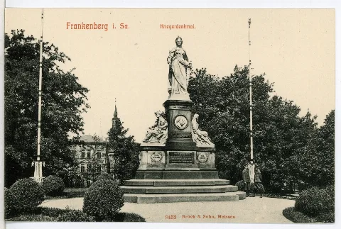 09432 Frankenberg 1908 Kriegerdenkmal Brück & Sohn Kunstverlag