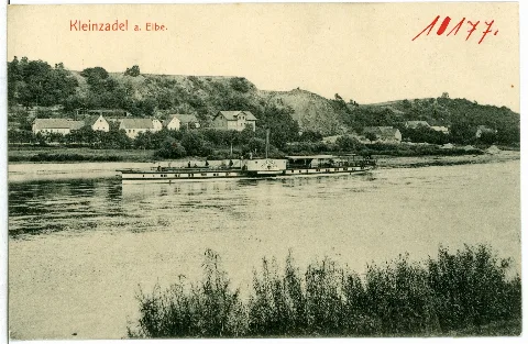 10177 Kleinzadel 1908 Elbe Mit Dampfer Dresden Brück & Sohn Kunstverlag
