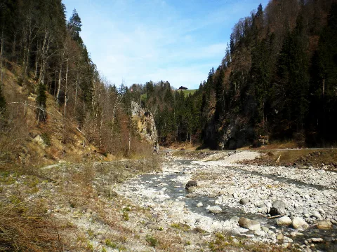 12.04.2015 The River Chirel Just North Of Entschwil In Dermigtal Naturpark