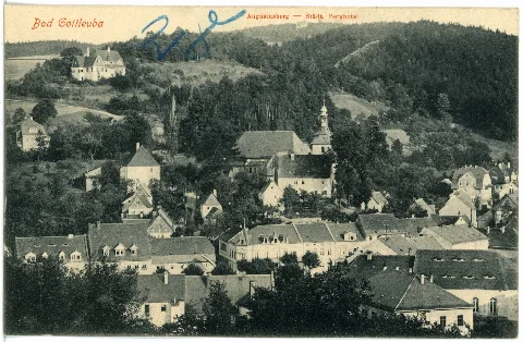18394 Bad Gottleuba 1914 Blick Auf Bad Gottleube Und Augustusberg Brück & Sohn Kunstverlag