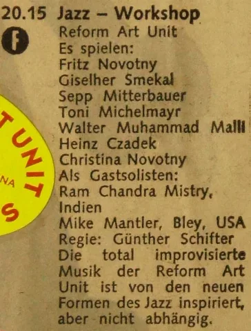 1972 10 25 Kronenzeitung, 'Jazz Workshop' Im Orf2, Regie Günther Schifter