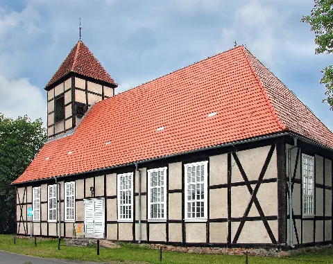 20040623280Dr Leopoldshagen Fachwerk Dorfkirche