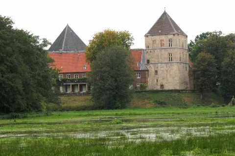 2007 09 30,01B, Schloss Rheda,Schlosswiesen Überflutet