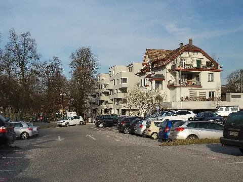 2014 Frauenfeld Bahnhof Parkplatz Richtung Pärkli