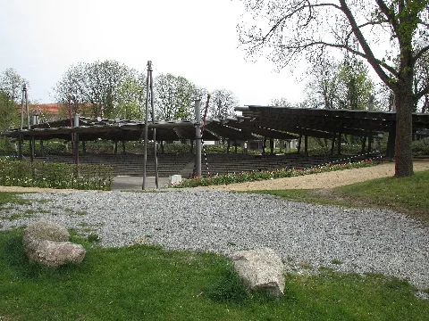 20150425 Xl 3890 Prenzlau Freilichtbuehne Vor 1955 Errichtet 1600 Sitzplaetzen Mit Mittelalterlicher Kulisse Seit 2003 Mit Ueberdachung