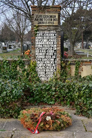 2016 02 27 Guentherz (03) Wien12 Südwestfriedhof Alter Teil Gedenkstätte Für Kriegstote1945