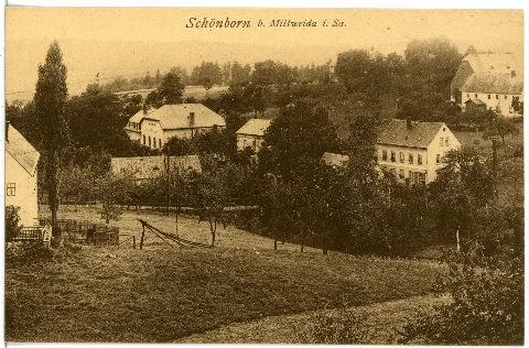 21837 Schönborn 1921 Blick Auf Schönborn Brück & Sohn Kunstverlag