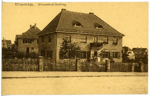 22097 Weinböhla 1922 Heimatdank Siedlung, Restaurant Brück & Sohn Kunstverlag