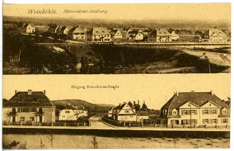22098 Weinböhla 1922 Heimatdank Siedlung, Rote Kreuz Straße Brück & Sohn Kunstverlag