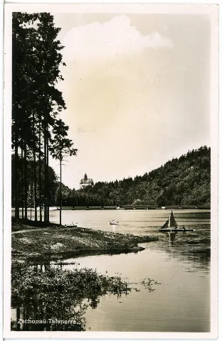 25415 Erlebach 1930 Talsperre Stausee, Lochmühle Brück & Sohn Kunstverlag