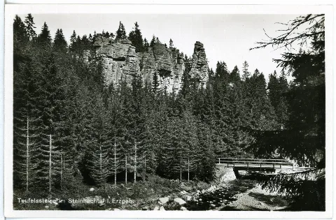 26114 Steinbach 1933 Teufelssteine Im Steinbachtal Brück & Sohn Kunstverlag