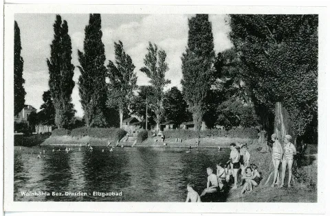 28271 Weinböhla 1951 Elbgaubad Brück & Sohn Kunstverlag