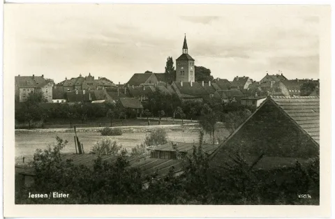 28767 Jessen Elster 1955 Blick Auf Jessen Brück & Sohn Kunstverlag