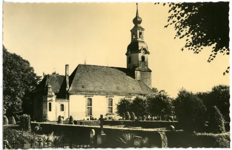 28931 Großröhrsdorf 1955 Kirche Brück & Sohn Kunstverlag