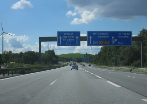 A1 Kreuz 36, Hamburg Süd Geo En.hlipp.de 13962